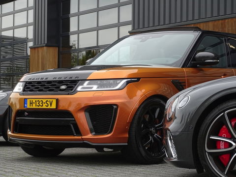 Land Rover Range Rover Sport 5.0 V8 576PK SC SVR SVO / Quicksilver RVS / Alcantara / carbon