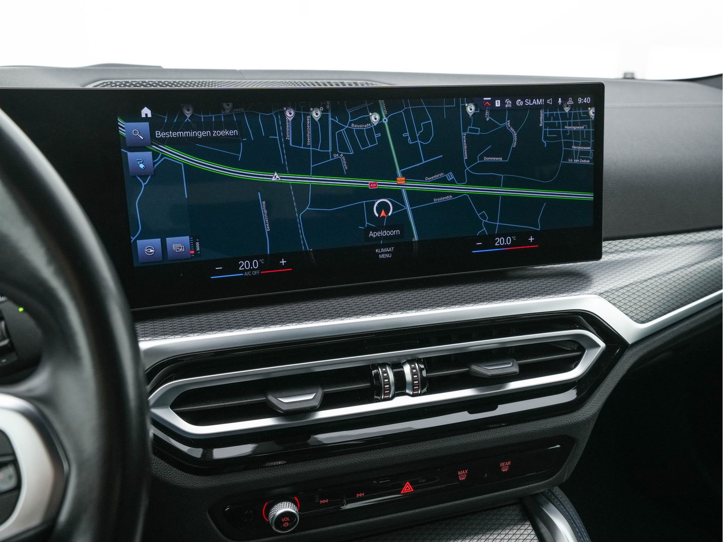 BMW i4 eDrive40 84 kWh M-Sportpack [ 3-Fase ] { SOH-95%} (INCL-BTW) *LEATHER-ALCANTARA | FULL-LED | ADAPTIVE-CRUISE | WIDE-SCREEN-DIGI-COCKPIT | DAB+ | CAMERA | AMBIENT-LIGHT | CARPLAY | SPORT-SEATS | PRIVACY-GLASS | TOWBAR | 18''ALU*