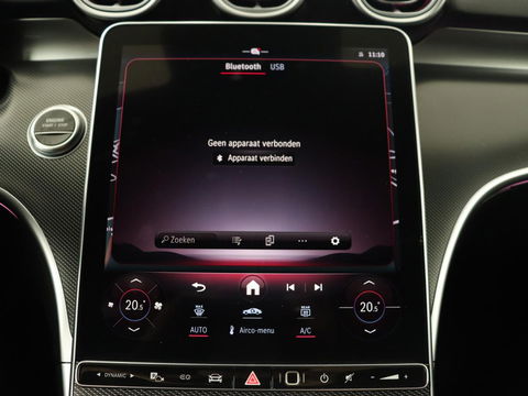 Mercedes-Benz C-Klasse 300e AMG Night | Panoramadak | Trekhaak | Sfeerverlichting | Massage | Adaptive cruise | Stoelverwarming | 360 Camera | Leder | Memory | Carplay | PHEV | Plug In