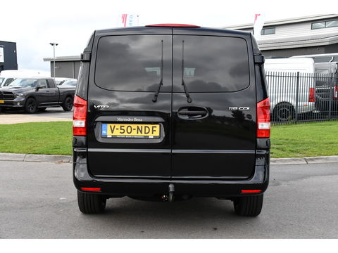 Mercedes-Benz Vito 119 CDI L2 DC Black Edition Camera, Cruise, LED, Carplay, Automaat, Stoelverwarming, 190pk, Trekhaak, Uniek!
