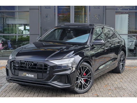 Audi Q8 55 TFSI 340pk S-line Panoramadak RS-stoelen Luchtvering 4-Wielsturing Bang&Olufsen Trekhaak Matrix led NLauto
