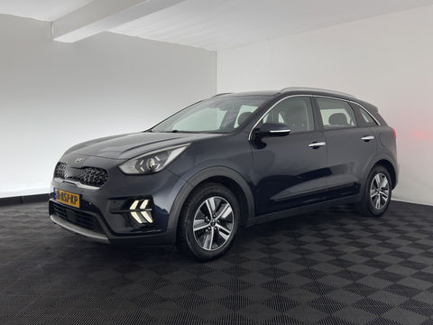 Kia Niro 1.6 GDi Hybrid DynamicLine (INCL-BTW) Aut. *ADAPTIVE-CRUISE | LEATHER-FABRIC | NAVI-FULLMAP | HEATED-COMFORTSEATS | CAMERA | DAB+ | KEYLESS | ECC | DIGI-COCKPIT | SHIFT-PADDLES | LANE-ASSIST | PDC | TOWBAR | 16''ALU*