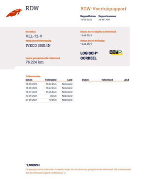 Iveco Daily 35S14NV 2.3 410L H3 PICK-UP / LAADKLEP / AARDGAS / AIRCO / CRUISE CONTROLE / TREKHAAK