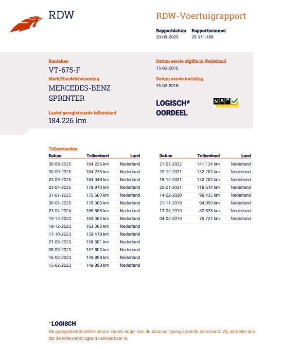 Mercedes-Benz Sprinter 313 2.2 CDI 325 AUTOMAAT / AIRCO / CRUISE CONTROLE / TREKHAAK / N.A.P