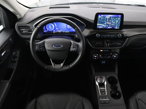 Ford Kuga 2.5 PHEV Vignale | Head-Up | Trekhaak | Adaptive cruise | Leder | 360 Camera | Stoelverwarming | Digital Cockpit | Carplay | Dodehoek detectie | Navigatie | Keyless | Achterbankverwarming | Plug In