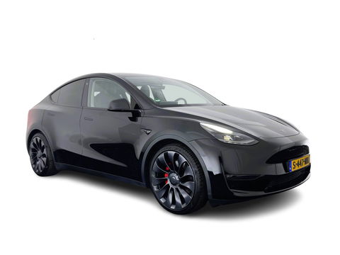 Tesla Model Y Performance AWD 75 kWh {SOH-84%} [ 3-Fase ] (INCL-BTW) Aut. *PANO | AUTO-PILOT | LUXURY-LEATHER | TOP-VIEW | NAVI-FULLMAP | MATRIX-LED | DIGI-COCKPIT | KEYLESS | CAMERA | DAB+ | HEATED-COMFORTSEATS | PRIVACY-GLASS | 21''ALU*