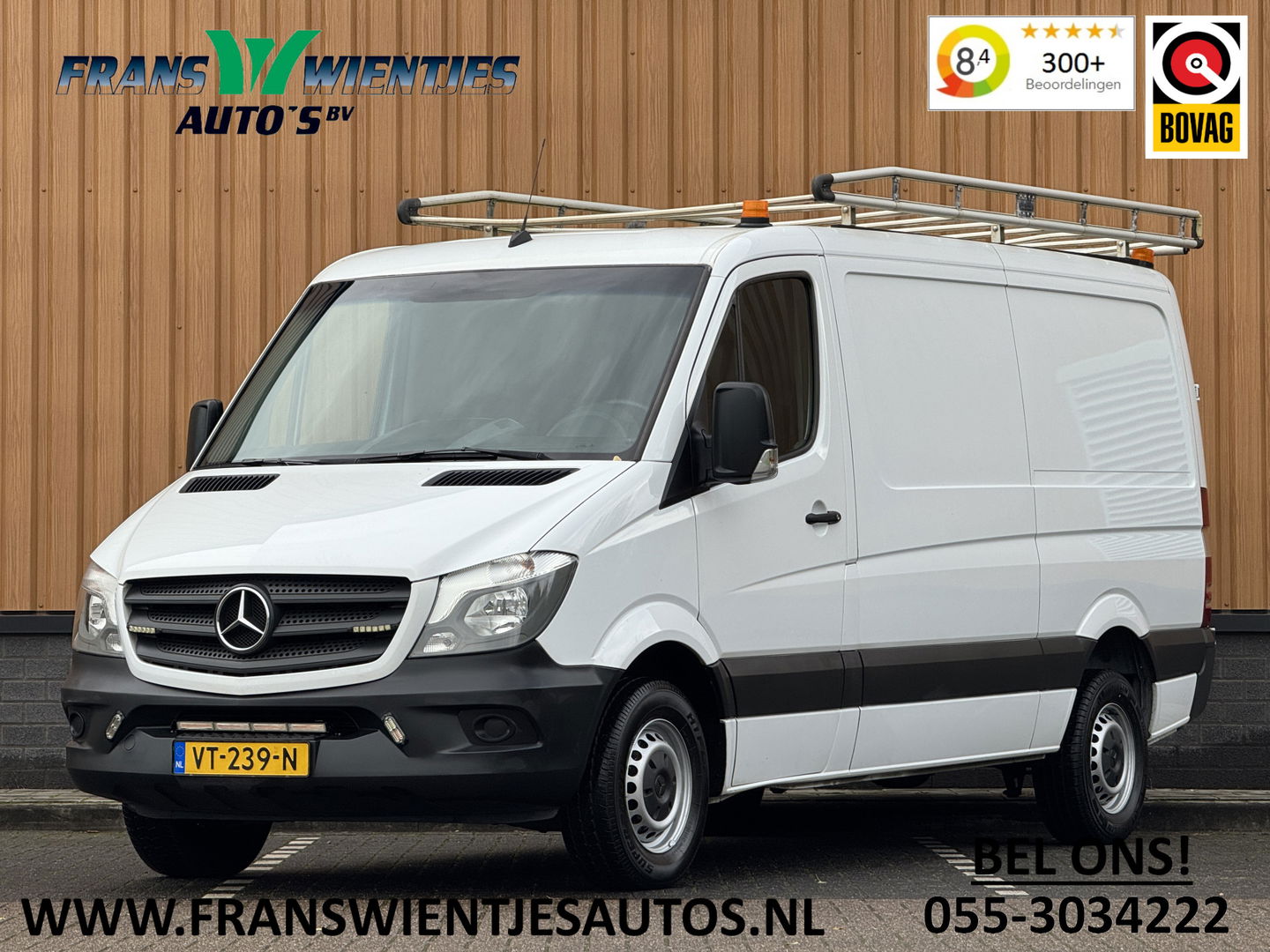 Mercedes-Benz Sprinter 213 2.2 CDI 366 | 3 Persoons | Trekhaak | Cruise Control | Stoelverwarming | Bluetooth | Multifunctioneel Stuurwiel | LED Flitsers | Camera |