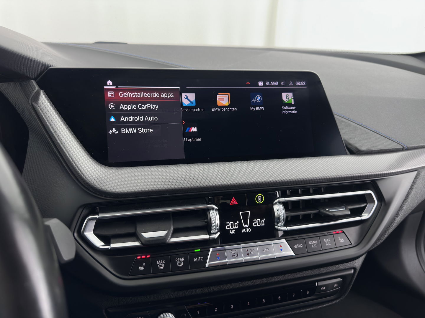 BMW 1-serie M135i xDrive M-Sportpack High Executive Aut. *ALCANTARA-MICROFIBRE | FULL-LED | HEATED-SPORTSEATS | SHIFT-PADDLES | DIGI-COCKPIT | HEAD-UP | NAVI-FULLMAP | DAB+ | PRIVACY-GLASS | AMBIENT-LIGHT | CARBON-INLAY | CARPLAY | 19''ALU*