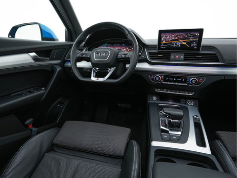 Audi Q5 Audi Q5 50 TFSI e S-Line Black-Edition Quattro Plug-In (INCL-BTW) *PANO | LEATHER-FABRIC | FULL-LED | DIGI-COCKPIT | NAVI-FULLMAP | HEATED-SPORTSEATS | KEYLESS | DAB+ | CAMERA | PRIVACY-GLASS | SHIFT-PADDLES | ECC | AMBIENT-LIGHT | PDC | CRUISE .