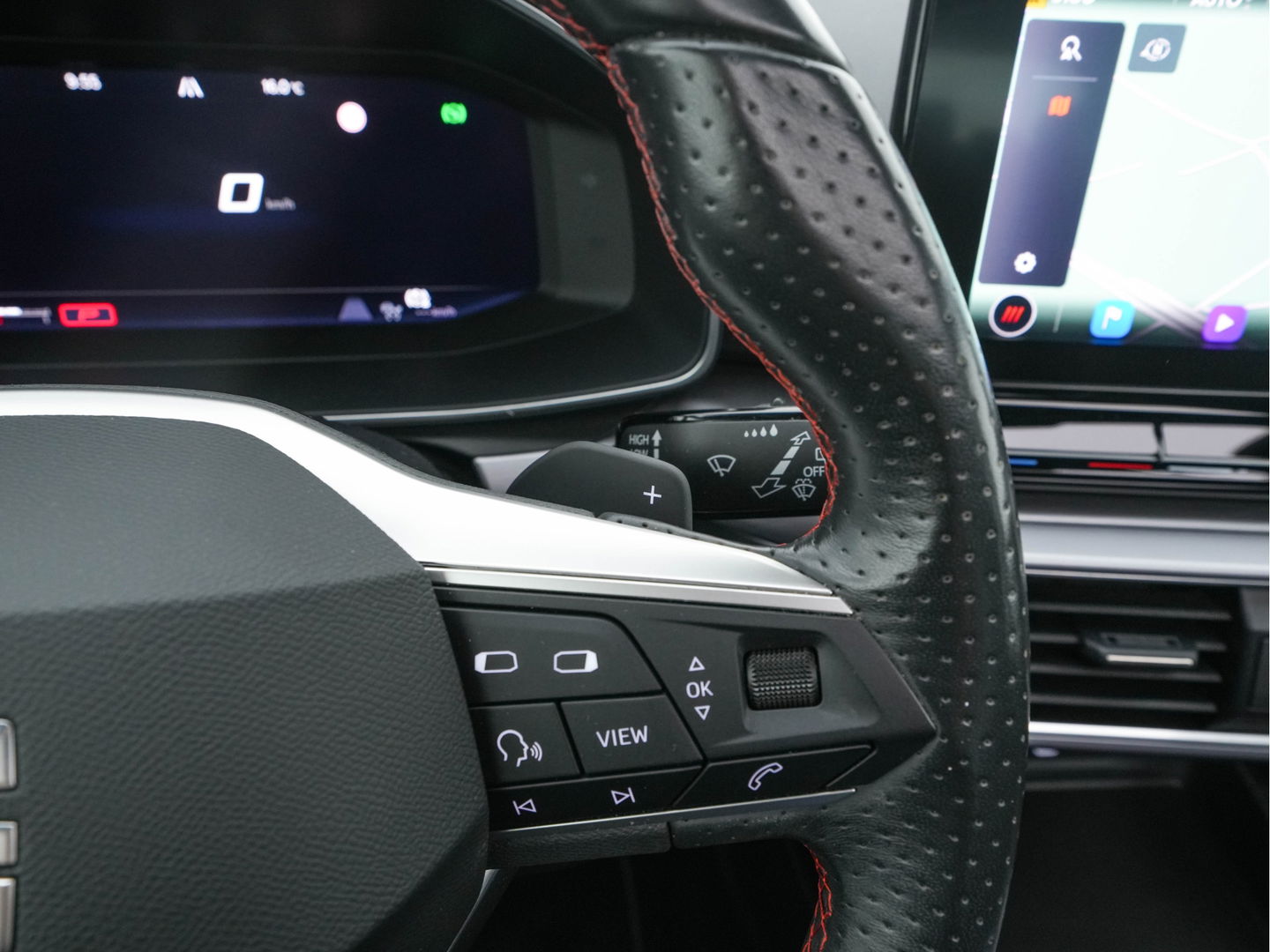 SEAT Leon Sportstourer 2.0 TDI FR Business Intense (INCL-BTW) Aut.  *PANO | FULL-LED | ADAPTIVE-CRUISE | DIGI-COCKPIT | NAVI-FULLMAP | LEATHER-MICROFIBRE | CARPLAY | KEYLESS | SHIFT-PADDLES | SPORT-SEATS | AMBIENT-LIGHT | CAMERA | 17''ALU | T