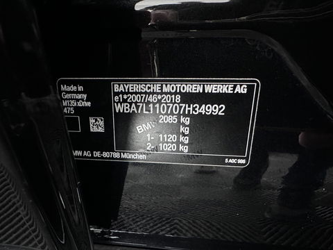 BMW 1-serie M135i xDrive M-Sportpack High Executive Aut. *ALCANTARA-MICROFIBRE | FULL-LED | HEATED-SPORTSEATS | SHIFT-PADDLES | DIGI-COCKPIT | HEAD-UP | NAVI-FULLMAP | DAB+ | PRIVACY-GLASS | AMBIENT-LIGHT | CARBON-INLAY | CARPLAY | 19''ALU*