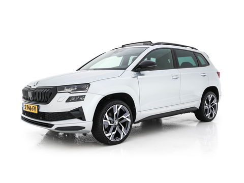 Škoda Karoq 1.5 TSI ACT Sportline (INCL-BTW) Aut. *PANO | DIGI-COCKPIT | ADAPTIVE-CRUISE | FULL-LED | BLIND-SPOT | HEATED-SPORTSEATS | CAMERA | AMBIENT-LIGHT | NAVI-FULLMAP | KEYLESS | DAB+ | SHIFT-PADDLES | PRIVACY-GLASS | .