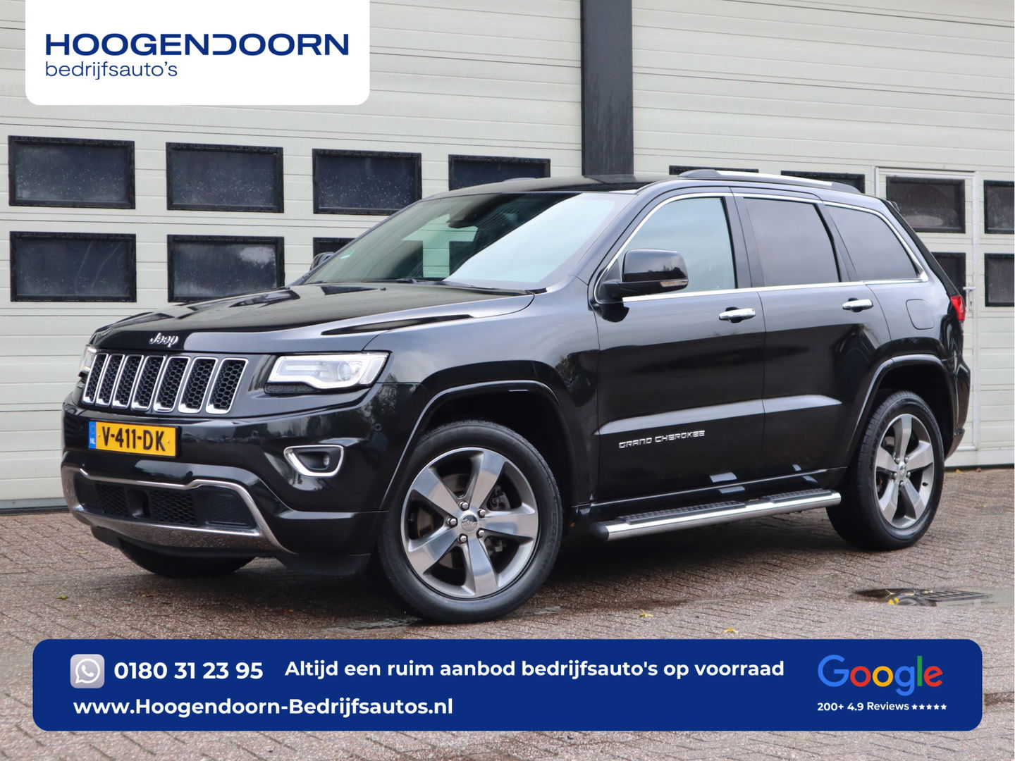 Jeep Grand Cherokee 3.0 CRD Overland - NL Auto - 3,5t KG Trekhaak - Grijs Kenteken
