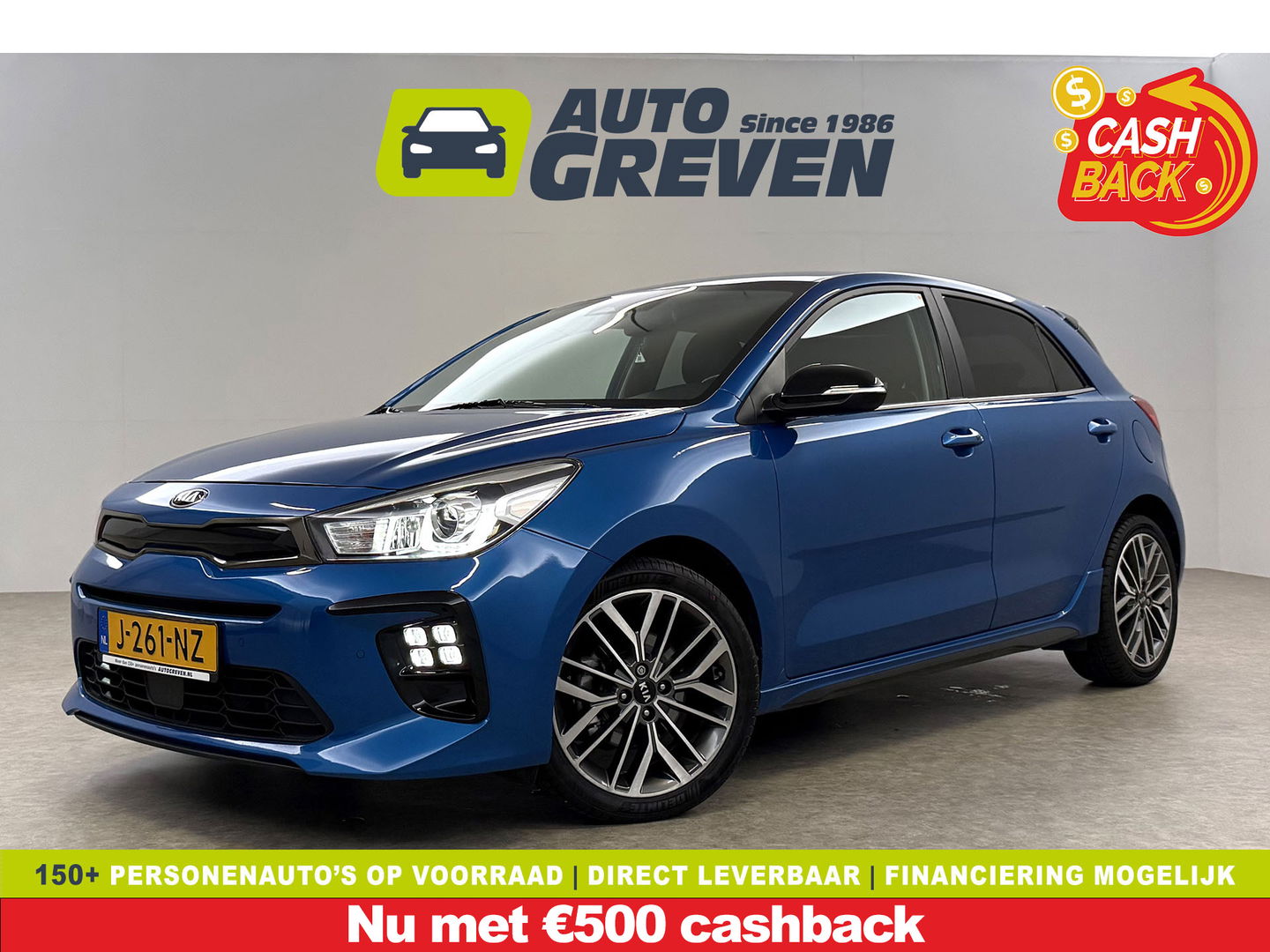Kia Rio 1.0 T-GDi MHEV GT-Line | Camera l Stuur/Stoelverw. | Carplay | LED | Cruise | Parkeersens. l NAP