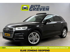 Audi Q5 50 TFSI e Quattro S-line | Pano | Luchtvering | Memory | Sfeerverl. | Trekh. | Carplay | Parkeersens. | Keyless | NAP