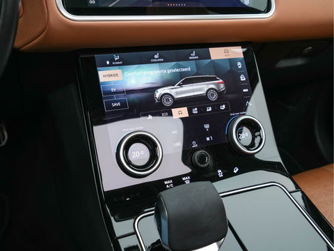 Land Rover Range Rover Velar 2.0 P400e R-Dynamic HSE Plug-In (INCL-BTW) *PANO | LUXURY-LEATHER | ADAPTIVE-CRUISE | FULL-LED | BLIND-SPOT | MEMORY-PACK | MERIDIAN-SOUND | HEATED-COMFORTSEATS | DIGI-COCKPIT | CAMERA | KEYLESS | DAB+ | SHIFT-PADDLES | ...