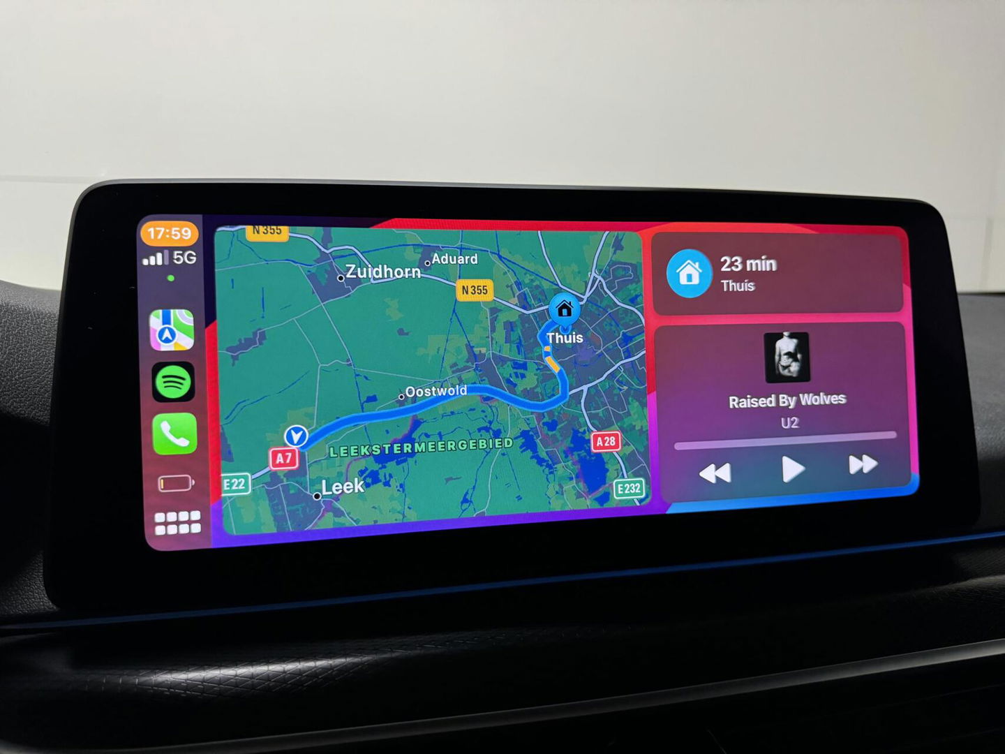 BMW 5 Serie Touring 530e M-Sport Pano Sfeer Leder Carplay Trekh.