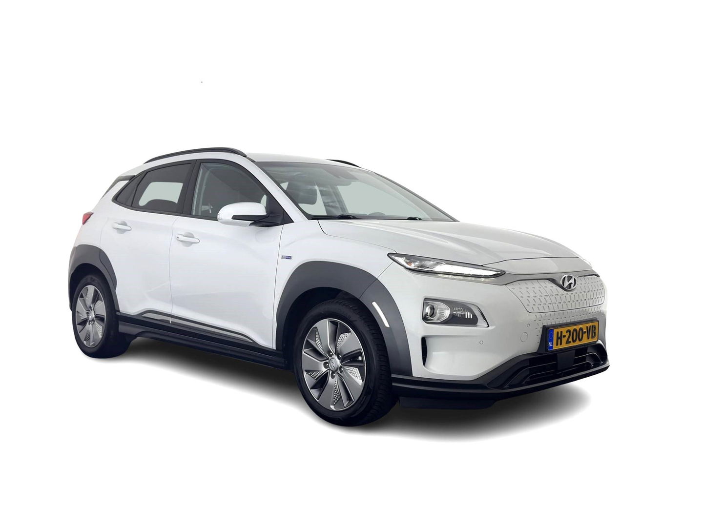 Hyundai KONA EV Premium 64 kWh {SOH-100%} [ 3-Fase ] (INCL.BTW) *LEATHER | KRELL-AUDIO | HEAD-UP | FULL-LED | NAVI-FULLMAP | DAB | ADAPT.CRUISE | KEYLESS | CAMERA | BLIND-SPOT | LANE-ASSIST | DIGI-COCKPIT | COMFORT-SEATS | TOWBAR | 17''ALU*