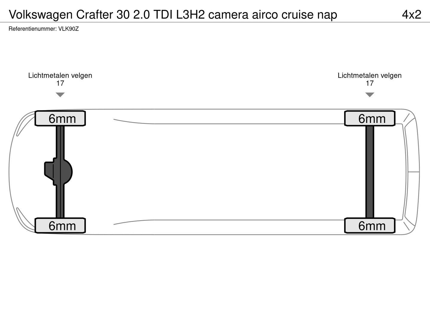 Volkswagen Crafter 30 2.0 TDI L3H2 camera airco cruise nap