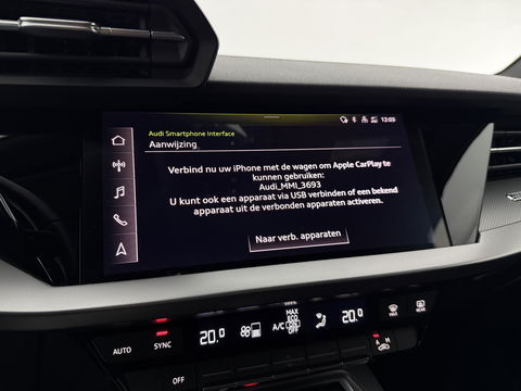 Audi A3 30 TFSI S-line Turbo Blue | Virtual | Carplay | Trekh. | Cruise | Navi | Parkeersens. | NAP