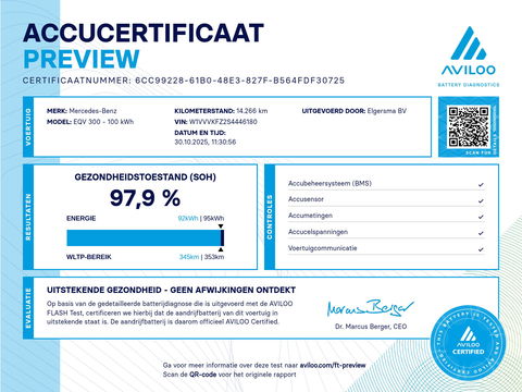 Mercedes-Benz EQV 300 L2 90kWh 8 Zits Leder - Veel Opties - AMG Style