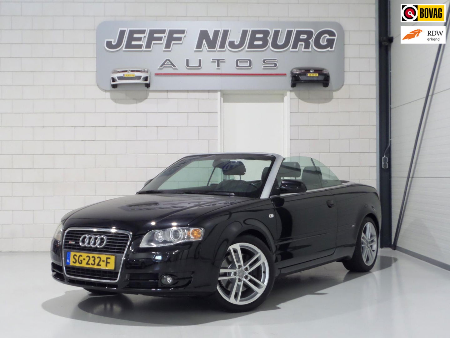 Audi A4 Cabriolet 2.0 TFSI S-Line "Automaat" Leer Xenon Stoelverwarming Bose Cruise-control Youngtimer in uniek mooie staat!