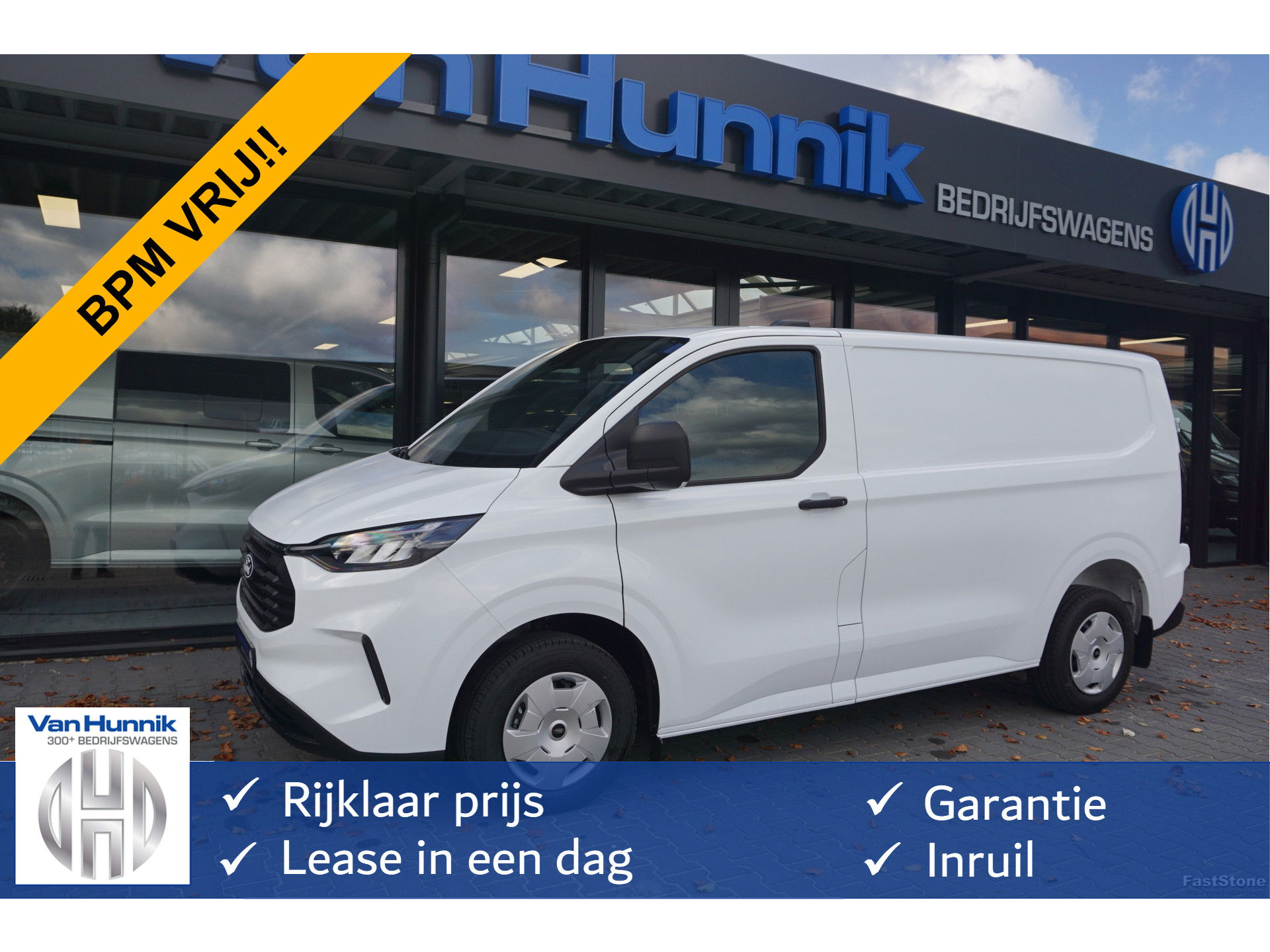 Ford Transit Custom 280S 136PK Trend BPM VRIJ 13" Scherm Apple CP / Android A. Camera, LED!! NR. J315*