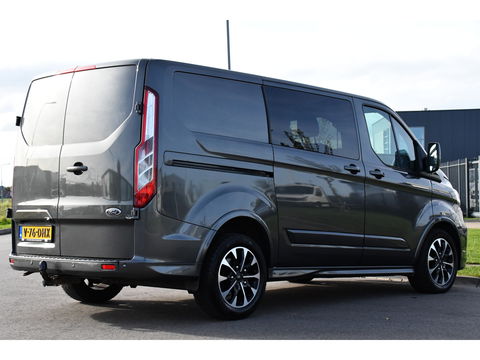 Ford Transit Custom 2.0 TDCI L1H1 Sport DC Camera, Cruise, Carplay, 170pk, Automaat, Leder, Trekhaak, Stoelverwarming, NAVI, Uniek!