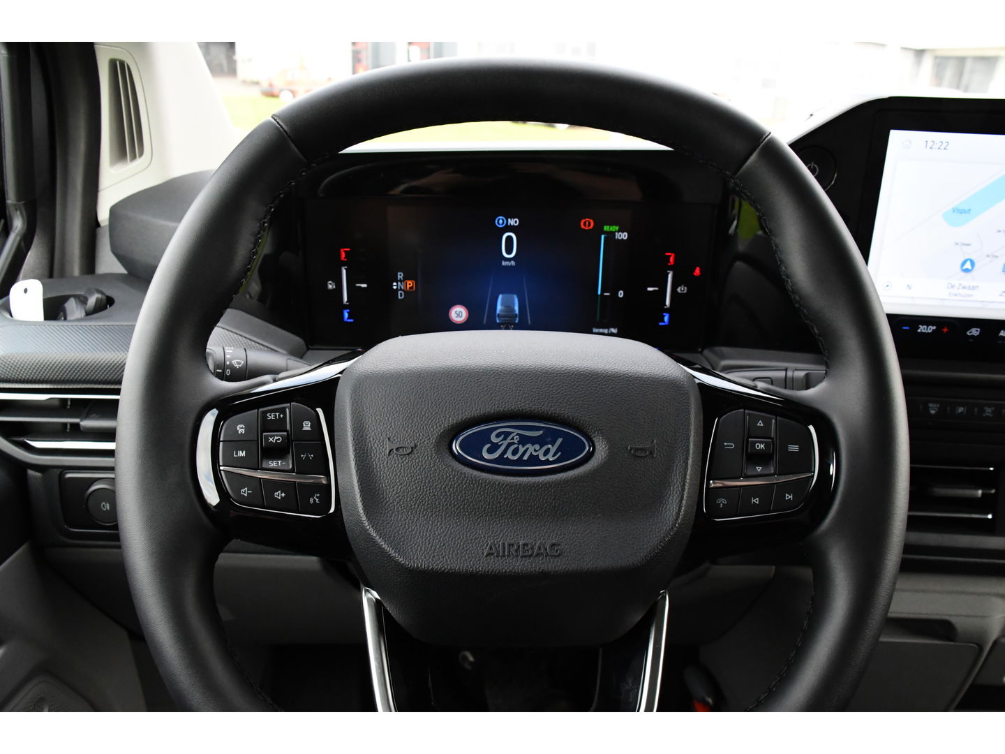 Ford E-Transit Cust. 340 L2H1 Limited 65 kWh DEMO, Virtual, Adaptieve Cruise, Camera, Carplay, Stoelverwarming, LED, 218pk, NAVI, Uniek!