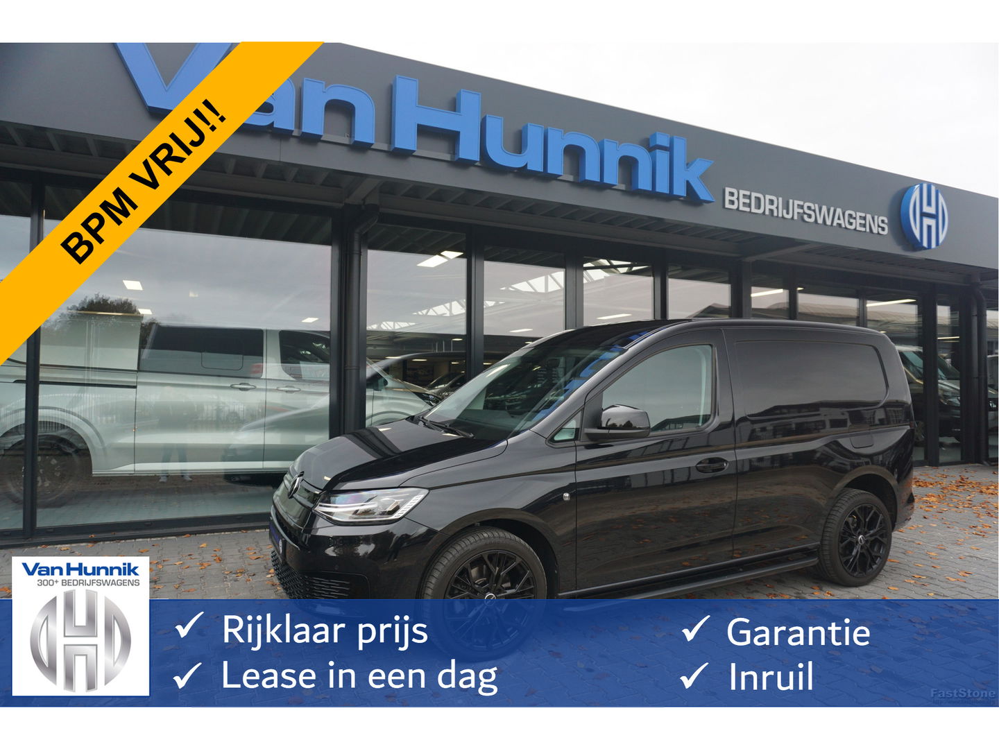 Volkswagen Caddy 2.0TDI 122PK DSG AUT Black Edition BPM VRIJ!! Apple Carplay, Camera, LED, 18" Velgen, Trekhaak C02
