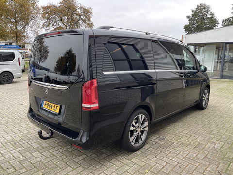 Mercedes-Benz V-Klasse 250d 190pk automaat Lang L2H1 DC 5 persoons Avantgarde / vaste prijs rijklaar € 39.950 marge / lease vanaf € 652 / zwart leer / electrische schuifdeuren / zwart metallic / burmester