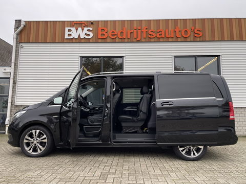 Mercedes-Benz V-Klasse 250d 190pk automaat Lang L2H1 DC 5 persoons Avantgarde / vaste prijs rijklaar € 39.950 marge / lease vanaf € 652 / zwart leer / electrische schuifdeuren / zwart metallic / burmester