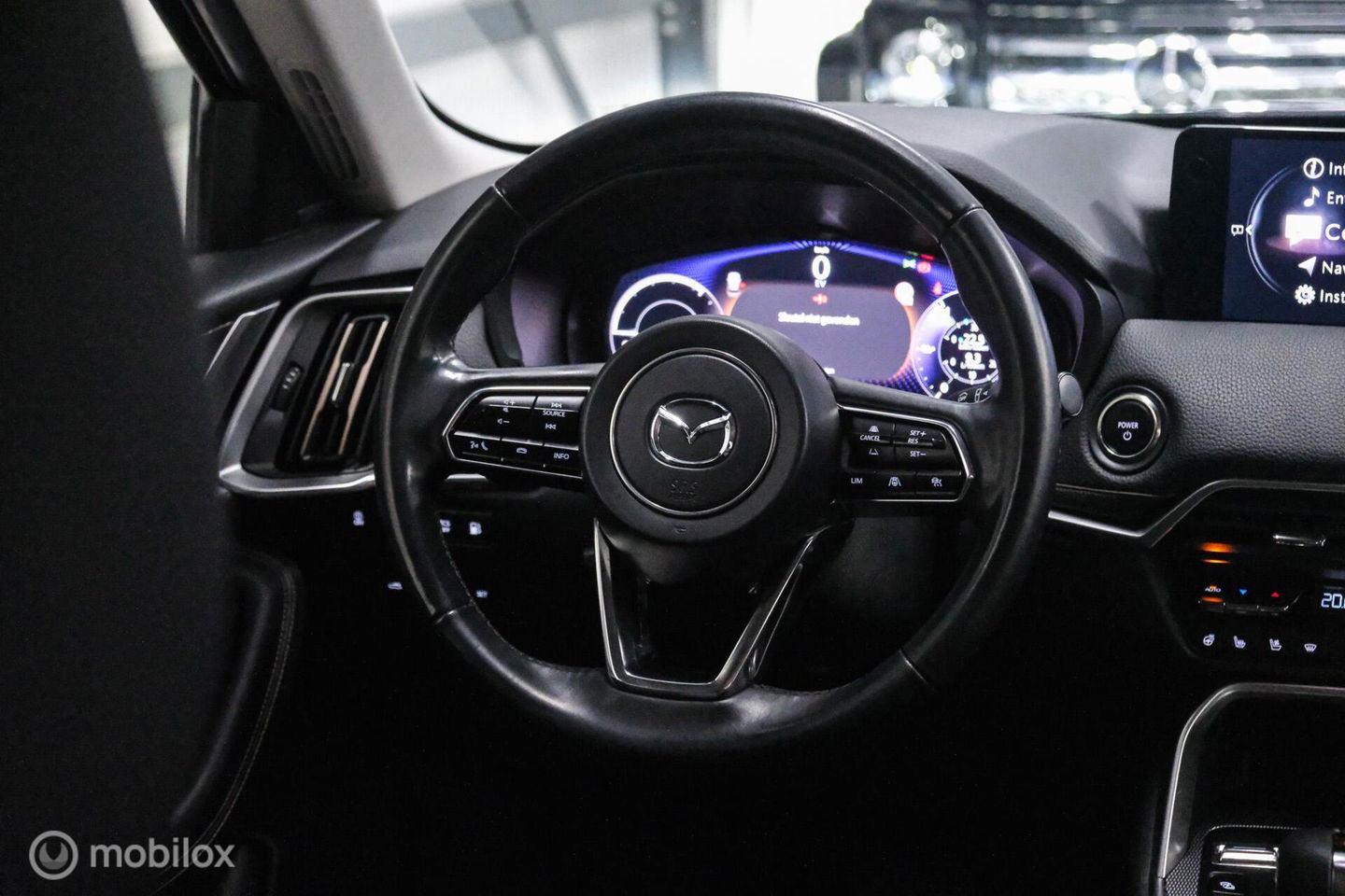 Mazda CX-60 2.5 e-SkyActiv PHEV Takumi AWD | Trekhaak | Bose | Leder | 360 cam | Adaptive | Memory | Stoelkoeling | Stoelverwarming | stuurw