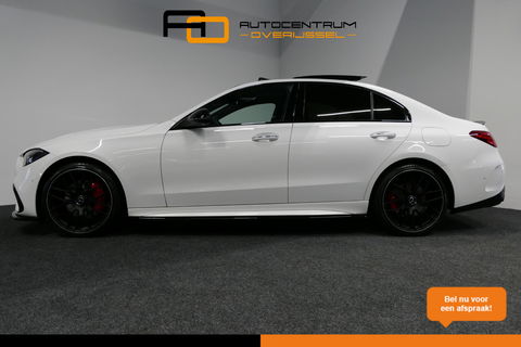Mercedes-Benz C-Klasse 300 e AMG Line / C63S AMG Diffuser / Panamericana Grill / Panoramadak / Massage stoelen / Stoelverwarm- & koeling / Ambienteverlichting Premium / Elektr. verstelbare voorstoelen + memory / Apple Carplay - Android Auto / Head-up Display / Stuurwiel verwarm