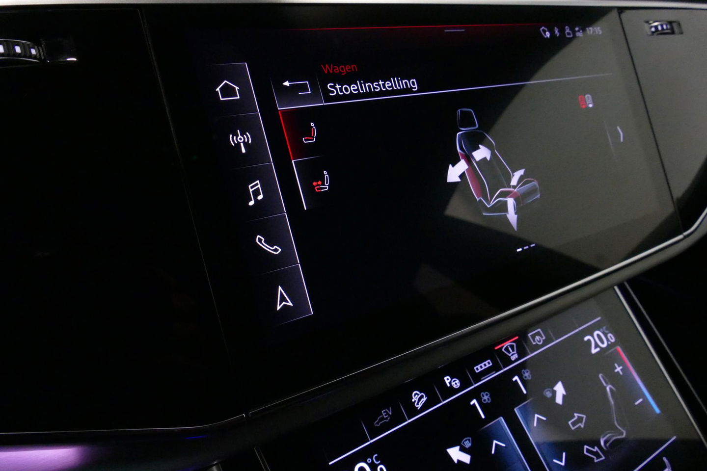 Audi Q8 60 TFSI e quattro Competition / S-Line / HD Matrix LED / Servosluiting / RS-Sportstoelen / Elektr. verstelbare voorstoelen / Head-Up Display / Stuur- & stoelverwarming / 360 graden camera / Bang & Olufsen Sound / Achterbank verwarming / 22'' LMV / Trekhaa