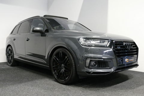 Audi Q7 3.0 TDI e-tron quattro Sport / Orig. Nederlands / S-Line ex- & interieur / Panoramadak / Luchtvering / Elektr. verstelbare voorstoelen (links met memory) / Bose Sound System / Rondomzichtcamera / Sfeerverlichting / Servosluiting - Softclose / Stoelverwarm