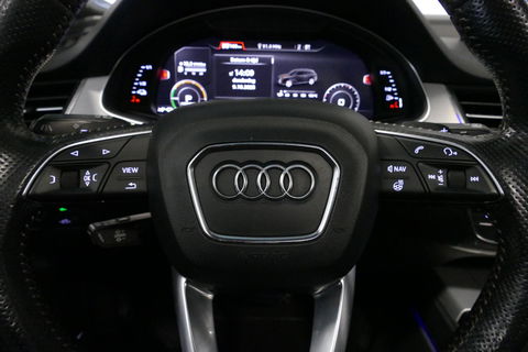 Audi Q7 3.0 TDI e-tron quattro Sport / Orig. Nederlands / S-Line ex- & interieur / Panoramadak / Luchtvering / Elektr. verstelbare voorstoelen (links met memory) / Bose Sound System / Rondomzichtcamera / Sfeerverlichting / Servosluiting - Softclose / Stoelverwarm