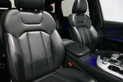 Audi Q7 3.0 TDI e-tron quattro Sport / Orig. Nederlands / S-Line ex- & interieur / Panoramadak / Luchtvering / Elektr. verstelbare voorstoelen (links met memory) / Bose Sound System / Rondomzichtcamera / Sfeerverlichting / Servosluiting - Softclose / Stoelverwarm