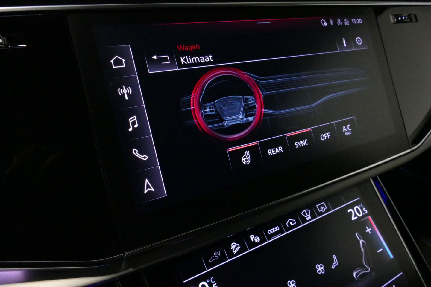 Audi Q8 55 TFSI e quattro Pro Line S / RSQ8 Diffuser / RSQ8 Grill / Maxton Design Bodykit V.2 / Panoramadak / RS Sportstoelen / Elektr. verstelbare voorstoelen + memory / Sport Luchtvering / Matrix LED / Ambienteverlichting plus / Apple Carplay - Android Auto / B