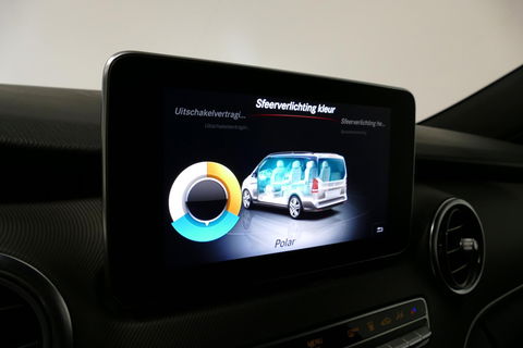 Mercedes-Benz V-Klasse 250d Lang DC AMG Line / MARGE / Burmester Surround Sound / Rondomzicht camera / Ambienteverlichting / 19'' LMV / Dodehoek detectie / Cruise Control / Trekhaak / Elektrische schuifdeuren L + R / Navigatie / Achteruitrijcamera / Agility Control