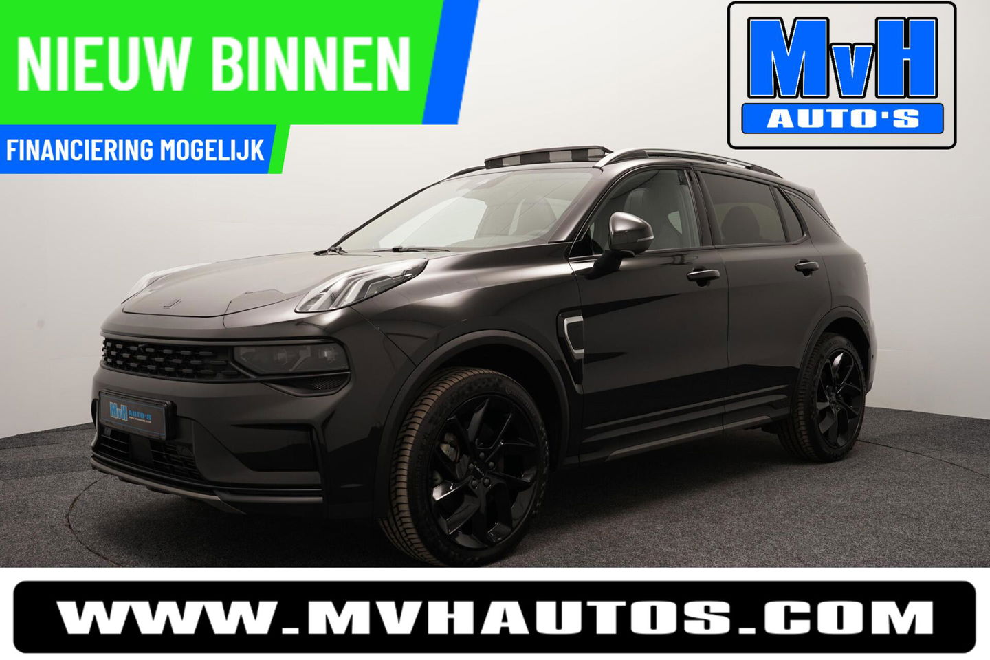 Lynk & Co 01 1.5 Hybride|FULL BLACK XL|ZWARTE.HEMEL|360ºCAM