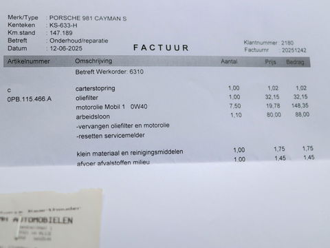 Porsche Cayman S 3.4 PDK 325PK | Leder | Cruise | Volledig onderhouden