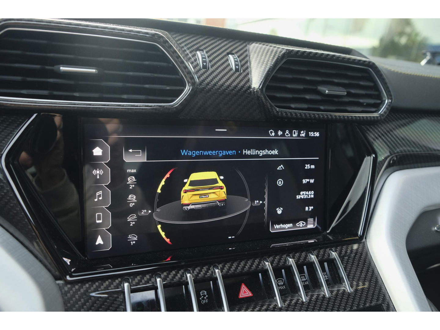 Lamborghini Urus 4.0 V8 650pk Panoramadak NLauto 4-seat config Carbon Bang&Olufsen 4-wielsturing Massage Stoelkoeling 23" LMV