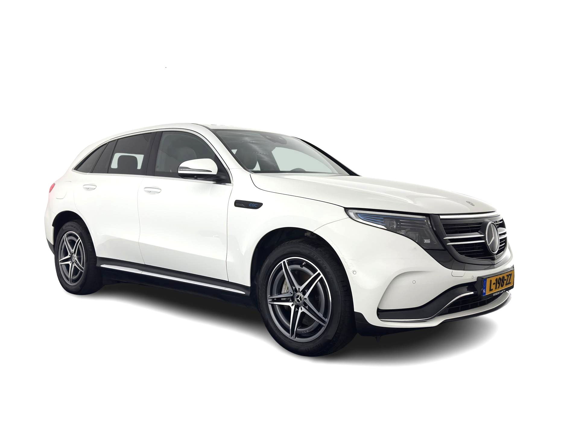 Mercedes-Benz EQC 400 4MATIC 80 kWh AMG (INCL-BTW) Aut. *PANO | BURMESTER-SURROUND | DISTRONIC | LEATHER-MICROFIBRE | FULL-LED | TOP-VIEW | WIDE-SCREEN-COCKPIT | KEYLESS | AIR-SUSPENSION | SPORT-SEATS | 19''ALU*