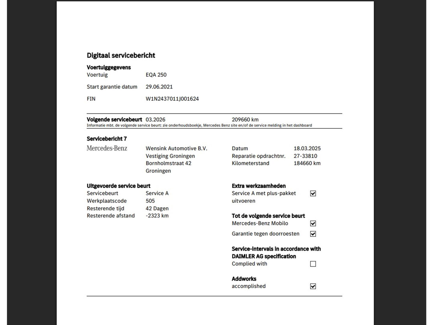 Mercedes-Benz EQA 250 Edition-1 Sport-Pack 67 kWh [ 3-Fase ] *PANO | HEAD-UP | DISTRONIC-PLUS | BURMESTER-AUDIO | WIDE-SCREEN-DIGI-COCKPIT | FULL-LED | FUFLL-LEATHER | MEMORY-PACK | TOP-VIEW | NAVI-FULLMAP | DAB+ | KEYLESS | HEATED-SPORTSEAT
