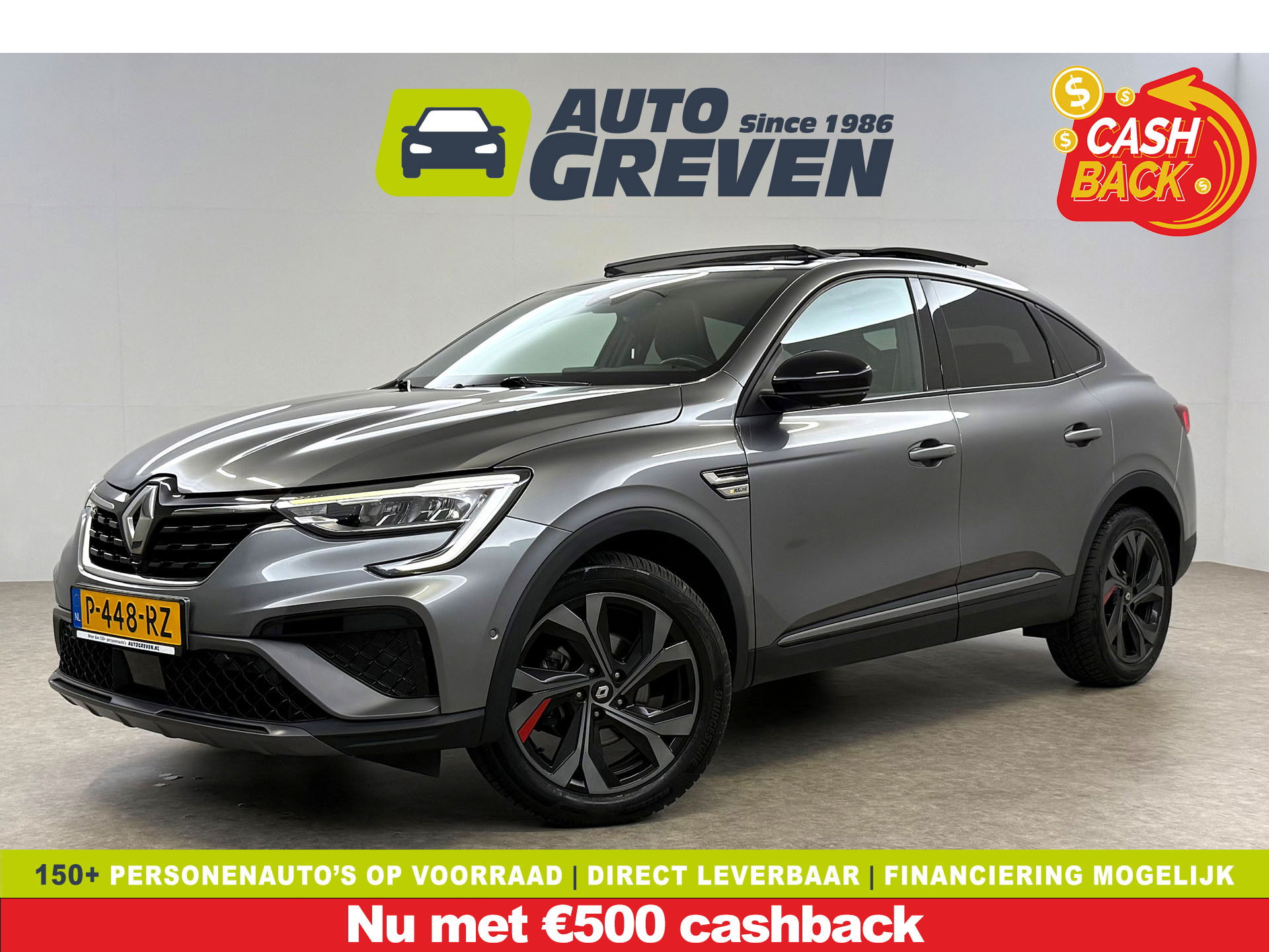 Renault Arkana 1.6 E-Tech Hybrid R.S. Line | Pano | 360° | Virtual | Carplay | LED | Adaptive Cruise | Parkeersens.