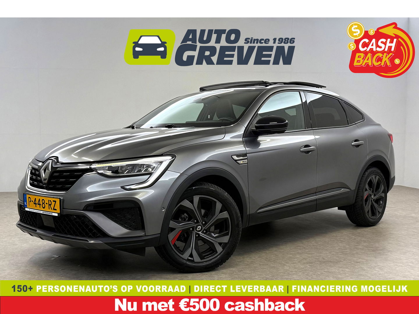 Renault Arkana 1.6 E-Tech Hybrid R.S. Line | Pano | 360° | Virtual | Carplay | LED | Adaptive Cruise | Parkeersens.
