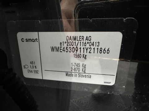 Smart Forfour EQ Comfort 18 kWh {SOH-91%} Aut. *PANO | AIRCO | COMFORT-SEATS | CRUISE | PDC | 15''ALU*