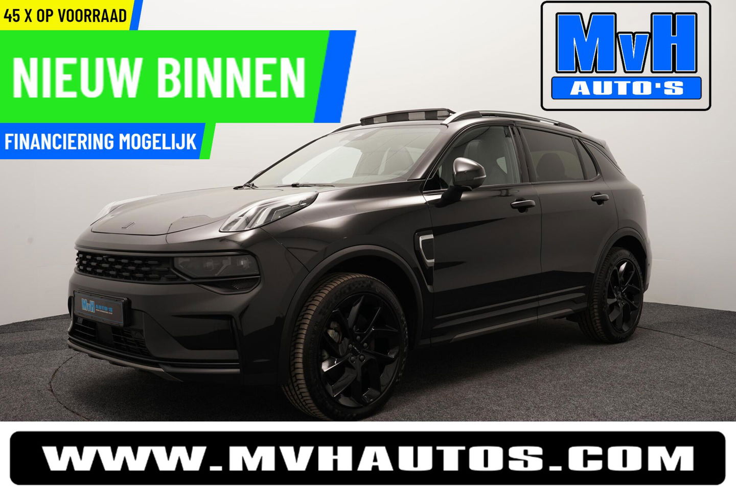 Lynk & Co 01 1.5 Hybride|FULL BLACK XL|ZWARTE.HEMEL|360ºCAM