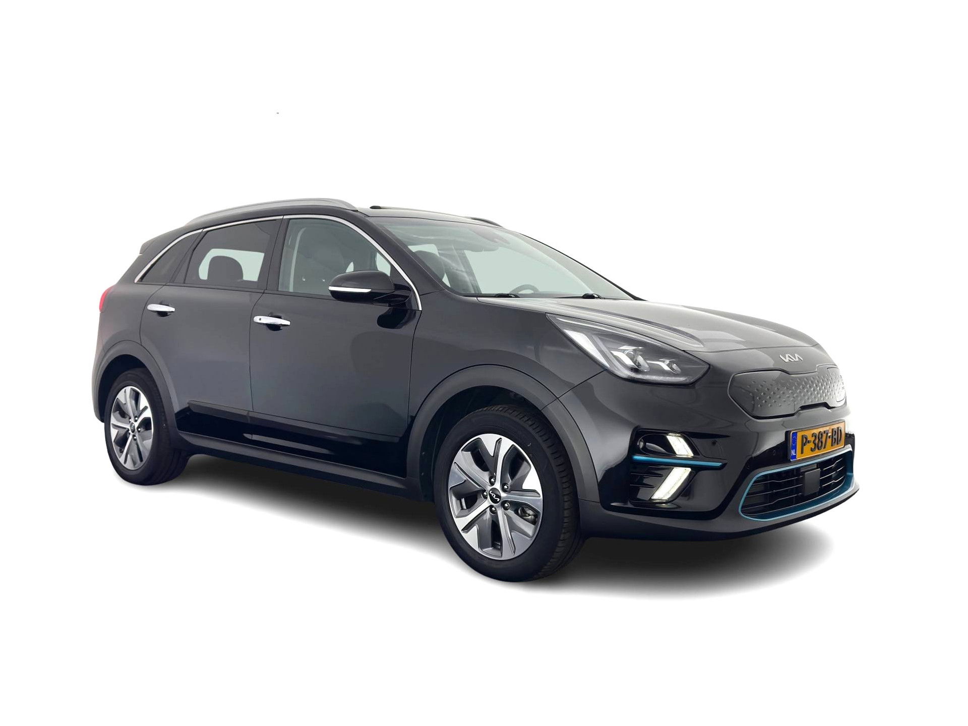 Kia e-Niro DynamicPlusLine 64 kWh {SOH-95%} [ 3-Fase ] (INCL-BTW) Aut.*PANO | LEATHER-FABRIC | FULL-LED | NAVI-FULLMAP | DAB+ | ADAPT.CRUISE | CAMERA | HEATED-COMFORTSEATS | KEYLESS | DIGI-COCKPIT | SHIFT-PADDLES | CARPLAY | LANE-ASSIST | 17"ALU*